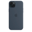 Apple iPhone 15 Plus Silicone Case with MagSafe - Storm Blue