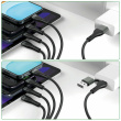 4smarts USB-C/A Multi-Ladekabel 4in2 1.2m. schwarz