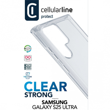 Cellularline Clear Strong Case fr Samsung S25 Ultra