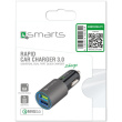 4smarts Rapid Qualcomm 3.0 Dual KFZ-Lader. 2 USB. matt-grau
