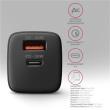AXAGON Sil wallcharger 2x port (USB-A + USB-C), 30W | ACU-PQ30 ACU-PQ30
