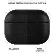 Fixed | Earbuds Case with MagSafe Support | Apple AirPods Pro 2/Pro 2 (USB-C) | Black | Leather