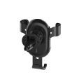 ColorWay | Metallic Gravity Holder For Smartphone | Adjustable | Clamp | Black | Fixation of the smartphone in one motion. Compact design, does not take up much space and does not obstruct the view. Soft coating, eliminates the appearance of scratches