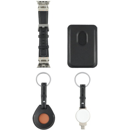 4smarts Style Zubehr-Set 4-teilig fr Apple Gerte. schwarz