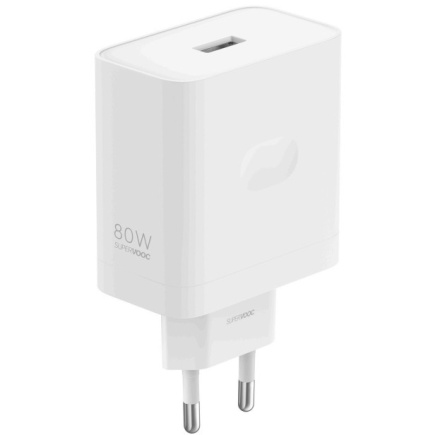 Oppo 80W USB-A SuperVooc Adapter white