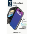 Cellularline Book Agenda 2 Case iPhone 16 Must