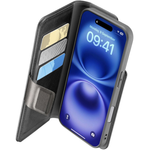 Cellularline Book Agenda 2 Case iPhone 16 Must