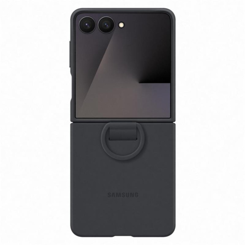 Samsung Silicone case, Galaxy Flip7, must - Silikoonümbris / EF-PF766TBEGWW
