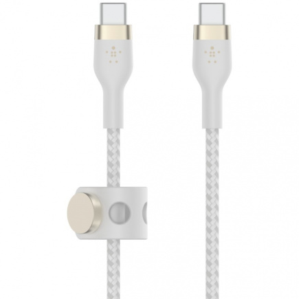 Belkin PRO Flex USB-C/USB-C Kabel, bis 60W, 2m, weiß