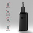 AXAGON GaN wallcharger 3x port (USB-A + 2x USB-C), 65W | ACU-DPQ65 ACU-DPQ65