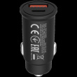 CANYON C-20B03, PD 30W/QC3.0 18W Pocket size car charger with 1-USB A+ 1-USB-C Input: DC12V-24V, Output: USBC: PD30W( 5V3A/9V3A/12V2.5A/15V2A/20V1.5A),USB-A:QC3.0 18W (5V3A
