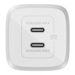 Belkin USB-C GaN PD PPS Dual Wall Charger, 65W | WCH013vfWH WCH013vfWH