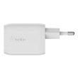 Belkin USB-C GaN PD PPS Dual Wall Charger, 65W | WCH013vfWH WCH013vfWH