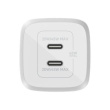 Belkin Dual USB-C GaN Wall Charger with PPS 45W | WCH011vfWH WCH011vfWH