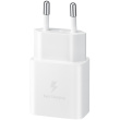 Samsung Schnellladegerät 15W Netzteil inkl. Datenkabel USB Type-C Valge
