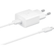 Samsung Schnellladegerät 15W Netzteil inkl. Datenkabel USB Type-C Valge