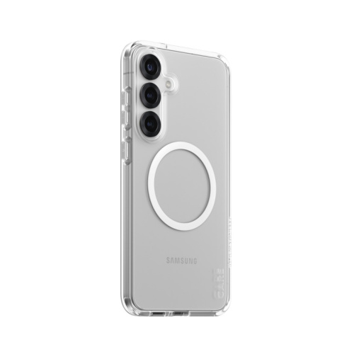 PanzerGlass CARE by ® Flagship Case Transparent Urban Combat w. White Qi Compatible Samsung Galaxy S25+