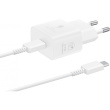 Samsung Galaxy Power Adapter USB Type C 25W 1m Белый