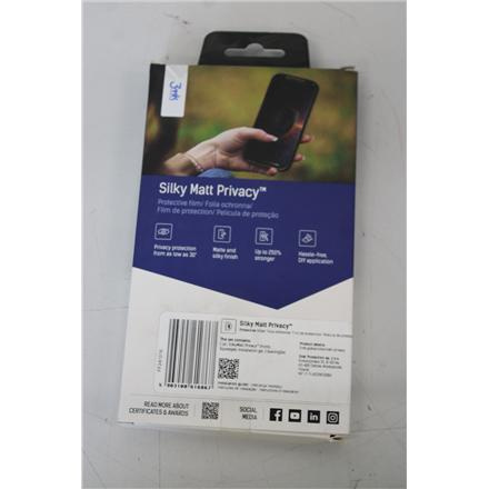 Renew. 3MK Silky Matt Privacy Sam A16 Privacy Film | 3MK Silky Matt Privacy | Samsung | Galaxy A16 | Black | DAMAGED PACKAGING | Privacy film 3MK15840SO