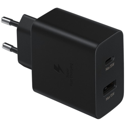 Samsung Power Adapter Duo 35W Netzteil Micro + USB Type-C Must