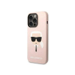Karl Lagerfeld KLHMP14XSLKHLP | Back cover | Apple | iPhone 14 Pro Max | Silicone | Pink 3666339078065