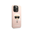 Karl Lagerfeld KLHMP14XSLKHLP | Back cover | Apple | iPhone 14 Pro Max | Silicone | Pink 3666339078065