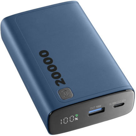 Cellularline Power Bank Elite 20000 PD Blue