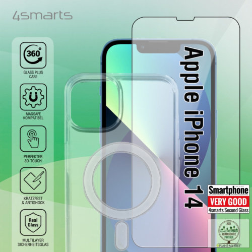 4smarts 360 Starter X-Pro Full Cover Glas,Montager.+UltiMag Hlle fr iPhone 14