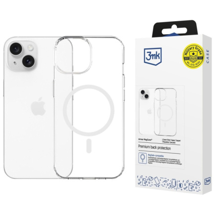 3MK Armor MagCase iPhone 13 14 Magsafe Clear