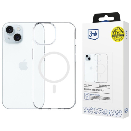 3MK Armor MagCase iPhone 15 MagSafe Clear
