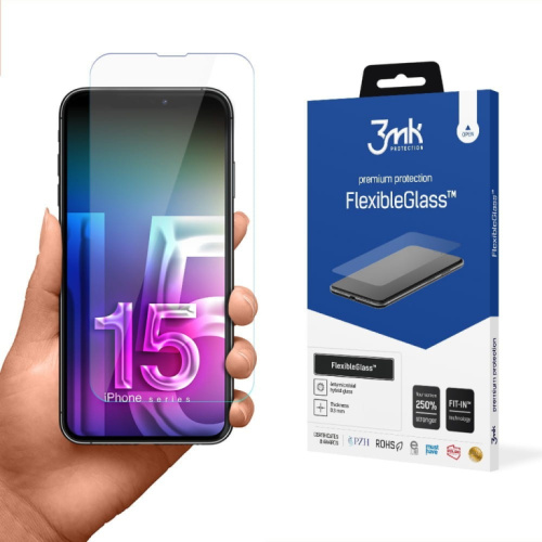 3MK Flexible Glass iPhone 15 6,1-inch