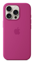 Apple iPhone 16 Pro Silicone Case with MagSafe - Fuchsia