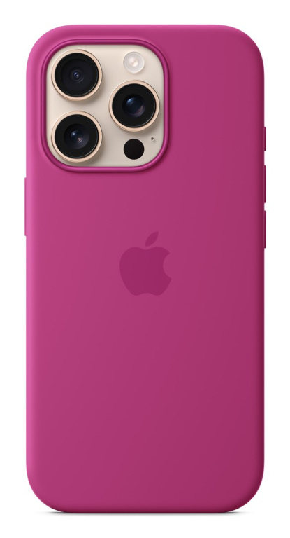 Apple iPhone 16 Pro Silicone Case with MagSafe - Fuchsia