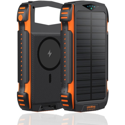 4smarts Solar Powerbank TitanPack UltiMag 20000mAh. schwarz