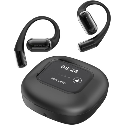4smarts Open-Ear Bluetooth Kopfhrer SkyBuds AI Screen,schwarz
