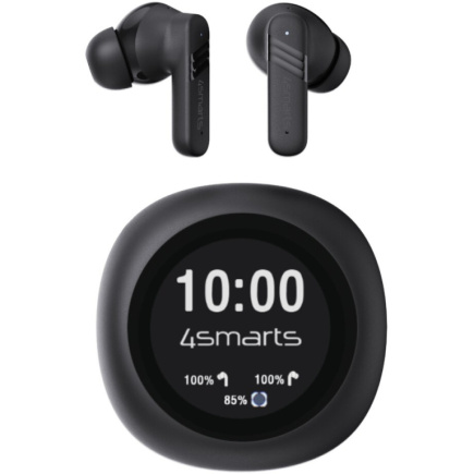 4smarts TWS Bluetooth Kopfhrer SkyBuds Screen Pro ANC,schwarz