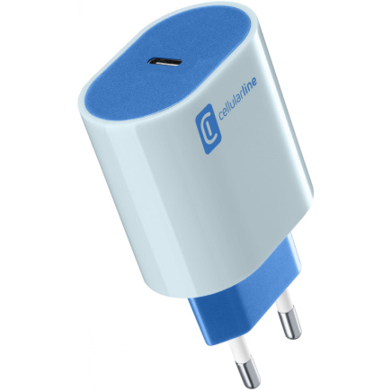 Cellularline USB-C CHARGER PD 20W BLUE
