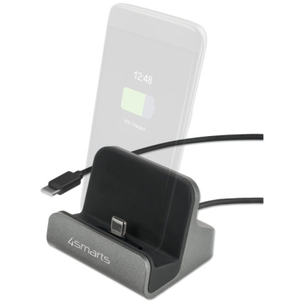 4smarts Ladestation VoltDock USB-C 60W. grau