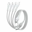 4smarts USB-C/A Multi-Ladekabel 4in2 1,2m, wei