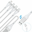 4smarts USB-C/A Multi-Ladekabel 4in2 1,2m, wei