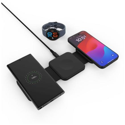 Fixed | Wireless Foldable Charger 3in1 Flex for Samsung | FIXFLE-SA-BK FIXFLE-SA-BK