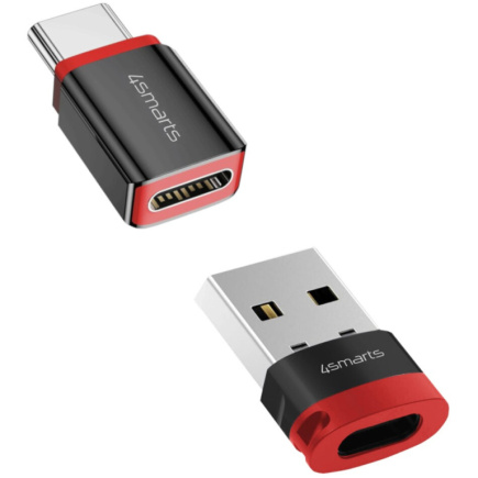 4smarts USB-C auf USB-A / USB-C Datenblocker Adapter, 2er Set