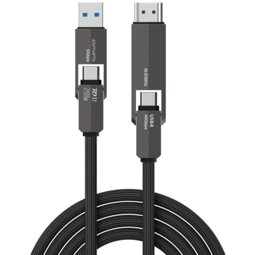 4smarts USB4 HDMI Kabel ComboCord 240W 1,5m