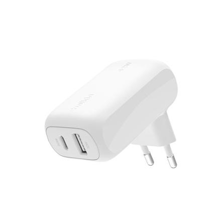Belkin Dual-port wall charger, 42W | WCB009vfWH WCB009vfWH