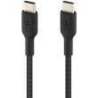 Belkin geflochtenes USB-C / USB-C-Kabel 0,15m, schwarz