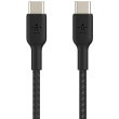 Belkin geflochtenes USB-C / USB-C-Kabel 0,15m, schwarz