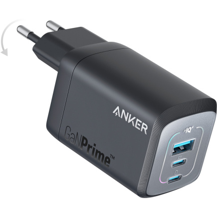Anker 735 Prime Charger 67W 1 x USB-A 2 x USB-C Must
