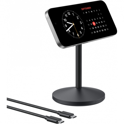 ANKER MagGo Wireless Charging Stand Qi2 15W MagSafe um 360 drehbar fr iphone 12 und hher schwarz
