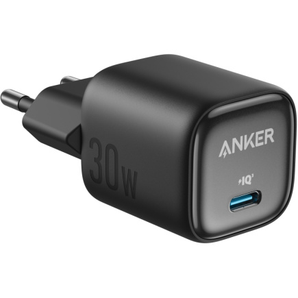 ANKER Charger 30W kompaktes GaN Schnellladegert 1x USB-C schwarz