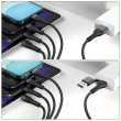 4smarts USB-C/A Multi-Ladekabel 4in2 1.2m. schwarz